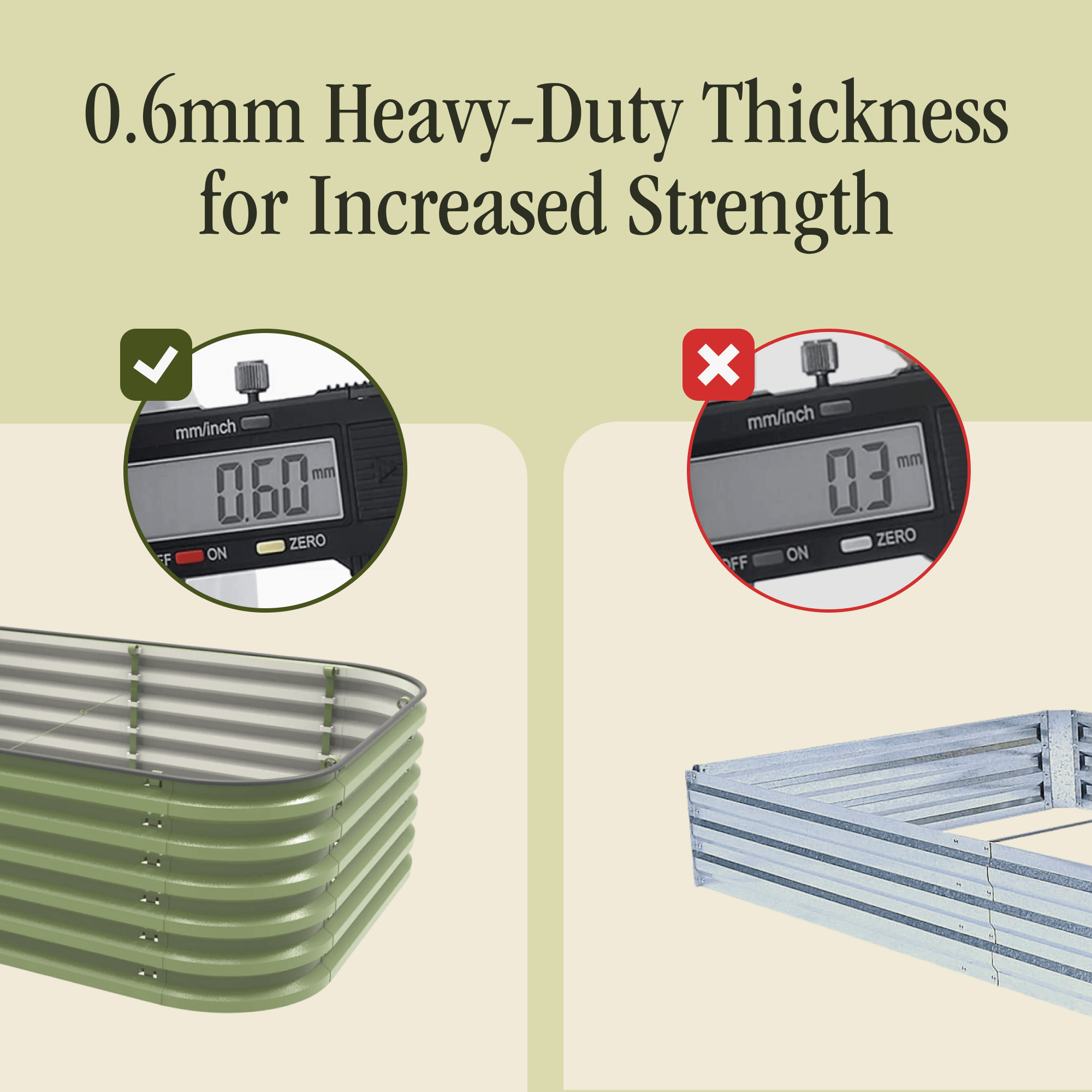 "No Tools Needed" Premium Metal Raised Garden Bed Kit