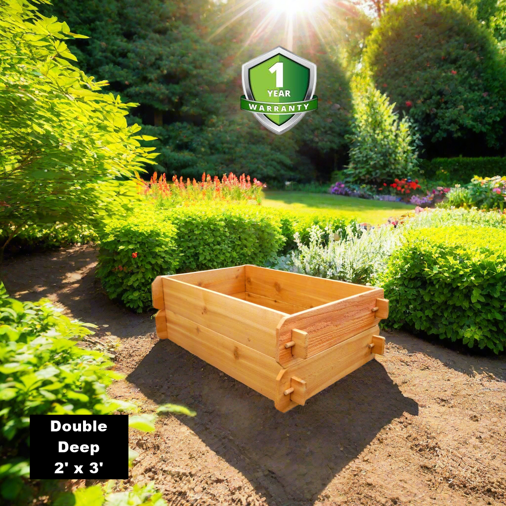 Raised Garden Bed Kit Double Deep (Two 2x3) Select Cedar